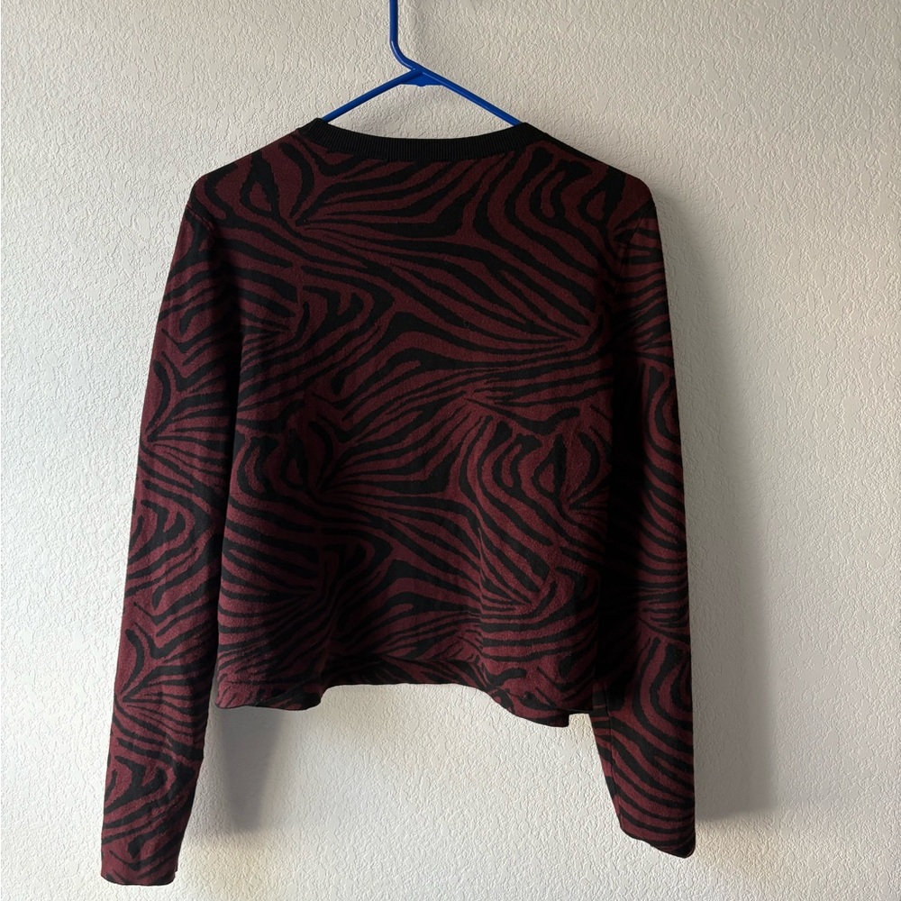 Ted Baker Zebra Print Jacquard Sweater - Picture 6 of 9
